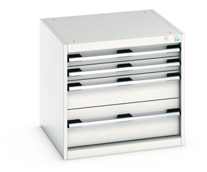 Bott Professional Cubio Tool Storage Drawer Cabinets 65cm x 65cm Bott Cubio 4 Drawer Cabinet 650W x 650D x 600mmH